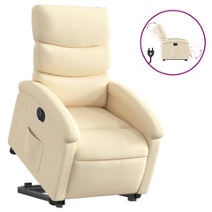 Electric Stand Up Recliner Chair Cream