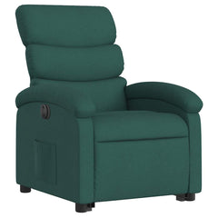 Electric Stand Up Massage Recliner Chair Dark Green