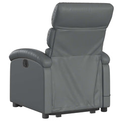 Electric Stand-Up Massage Recliner Chair Grey
