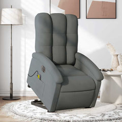 Electric Stand Up Massage Recliner Chair Dark Gray