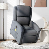 Electric Stand Up Massage Recliner Chair Dark Gray