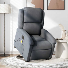 Electric Stand Up Massage Recliner Chair Dark Gray
