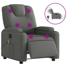 Electric Massage Recliner Chair Dark Gray