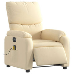 Electric Massage Recliner Chair Cream