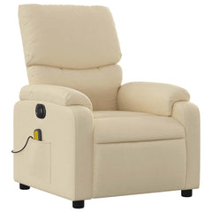 Electric Massage Recliner Chair Cream
