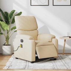 Electric Massage Recliner Chair Cream