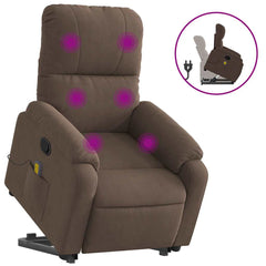 Stand Up Massage Recliner Chair Brown