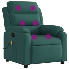Massage Recliner Chair Dark Green