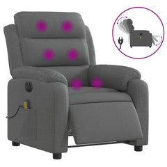 Electric Massage Recliner Chair Dark Gray
