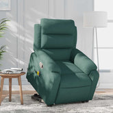 Stand Up Massage Recliner Chair Dark Green