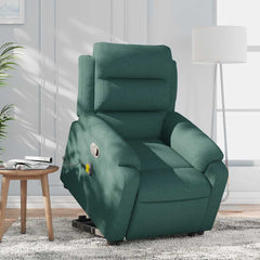 Stand Up Massage Recliner Chair Dark Green
