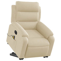 Electric Stand-Up Massage Recliner Chair Cream