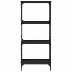 Bookcase Black Engineered wood, metal 23.2x13.8x52.0 in
