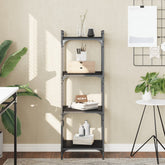 Bookcase Black Engineered wood and metal Medium Bookcase