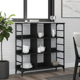 Sideboard Black Engineered wood, metal Large Adjustable Feet
