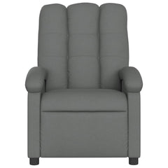 Recliner Chair Dark grey Polyester fabric, metal, plywood Large