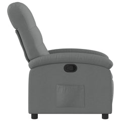 Recliner Chair Dark grey Polyester fabric, metal, plywood Large