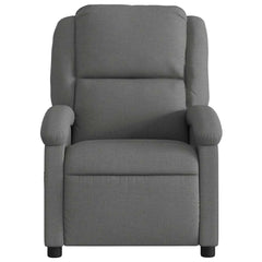 Recliner Chair Dark grey Fabric (100% polyester), metal, plywood