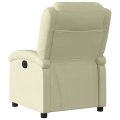 Recliner Chair Cream Genuine leather, metal, plywood Standard