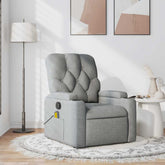 Massage Recliner Chair Light Grey