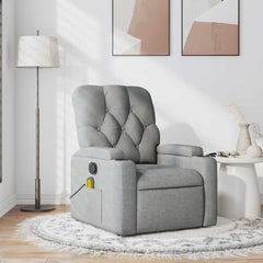Massage Recliner Chair Light Grey