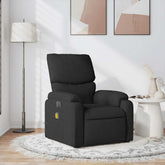 Massage Recliner Chair Black Polyester Fabric, Metal, Plywood Large