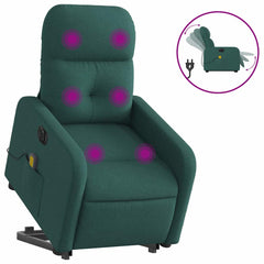 Electric Stand Up Massage Recliner Chair Dark Green