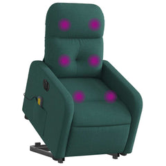 Electric Stand Up Massage Recliner Chair Dark Green