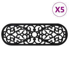 Stair Tread Black Rubber Standard Rubber Stair Treads Oblong