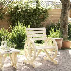 Garden Chair Natural wood Solid Fir Wood 22.8 x 22.8 x 30.9 in