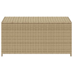 Garden Storage Box Mix Beige PE Rattan Medium Cushion Storage Box
