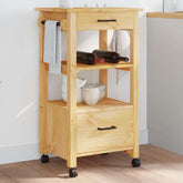 Kitchen Trolley MONZA 18.9x15.7x34.8 Solid Wood Pine