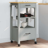 Kitchen Trolley MONZA 18.9x15.7x34.8 Solid Wood Pine