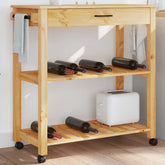 Kitchen Trolley MONZA 33.1x15.7x34.8 Solid Wood Pine