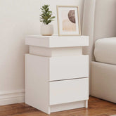 Bedside Cabinet White Engineered wood Standard Bedside Cabinet