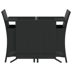 Bistro Set Black, Cream White