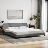 Bed Frame Light Grey