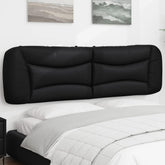 Headboard Cushion Black Faux leather, PP fiber King Size