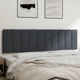 Headboard Cushion Dark grey Velvet (100% polyester) 72 in