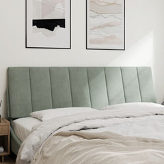 Headboard Cushion Light grey Velvet, Foam 60 in wide