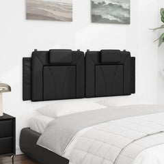 Headboard Cushion Black Faux leather Standard Detachable