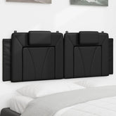Headboard Cushion Black Faux leather Standard Detachable