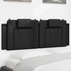 Headboard Cushion Black Faux leather Standard Detachable