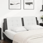 Headboard Cushion White and Black