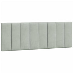 Headboard Cushion Light Gray Velvet (100% polyester) 54 inches wide