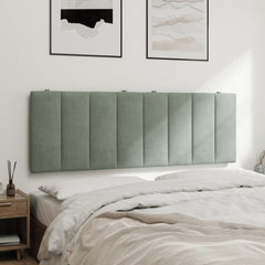 Headboard Cushion Light Gray Velvet (100% polyester) 54 inches wide