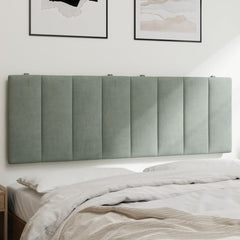 Headboard Cushion Light Gray Velvet (100% polyester) 54 inches wide