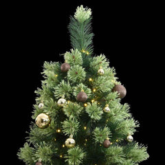 Artificial Hinged Christmas Tree Green PVC Large Foldable