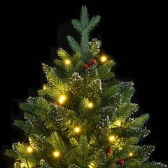 Artificial Hinged Christmas Tree 300 LEDs 70.9