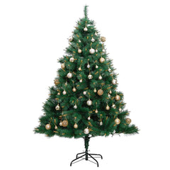 Artificial Hinged Christmas Tree 300 LEDs & Ball Set 82.7